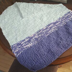 Hand knitted baby blanket